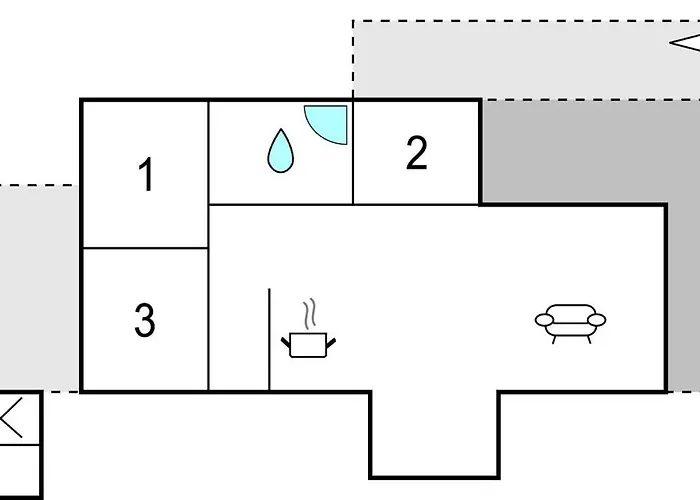 Three-bedroom In Holiday home *